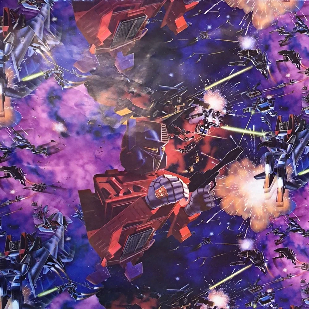 Transformers Wrapping Paper 1984 Optimus Prime in Package Vintage Transformer